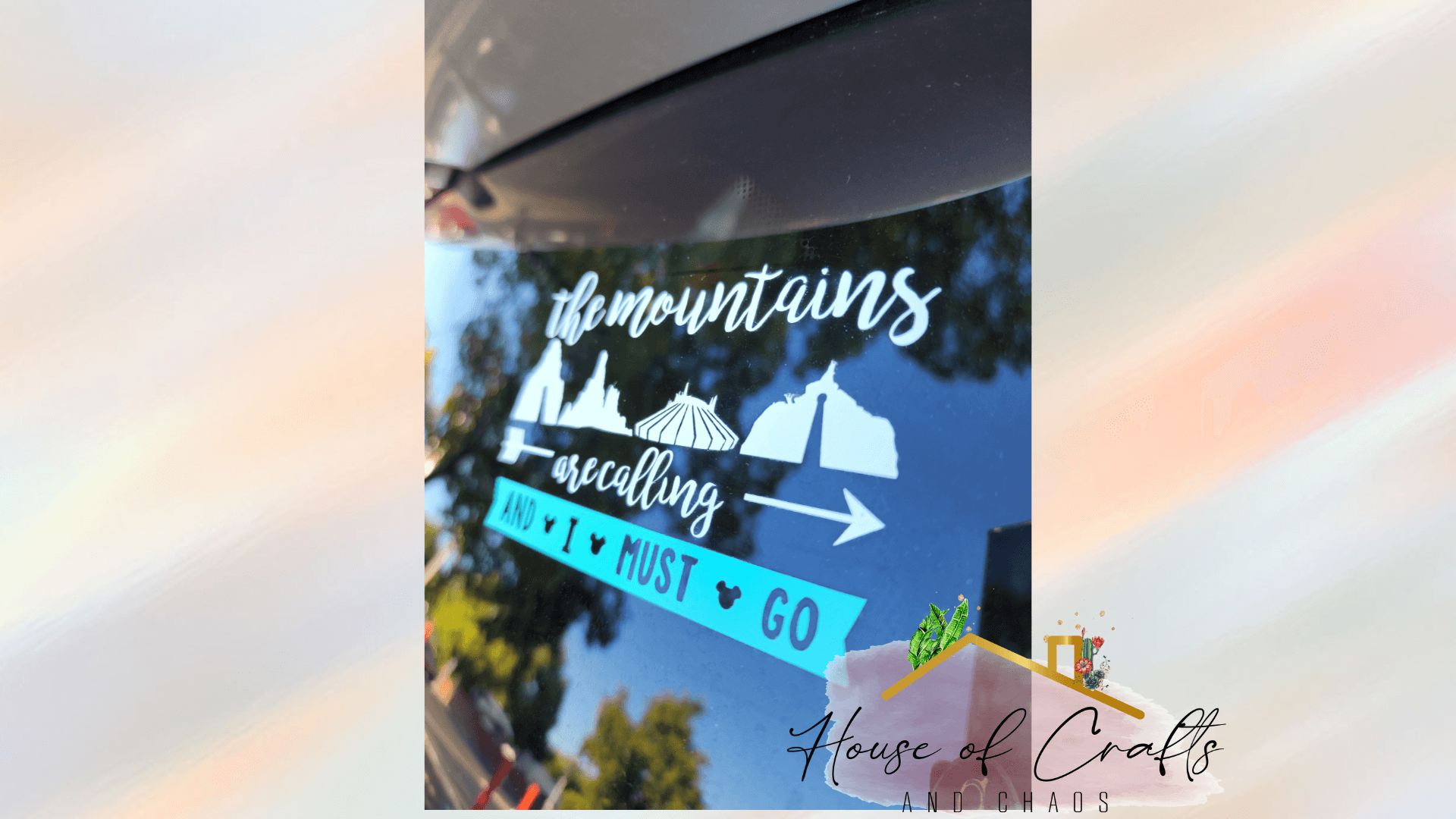 Disney Mountains Decal - House of Crafts and Chaos