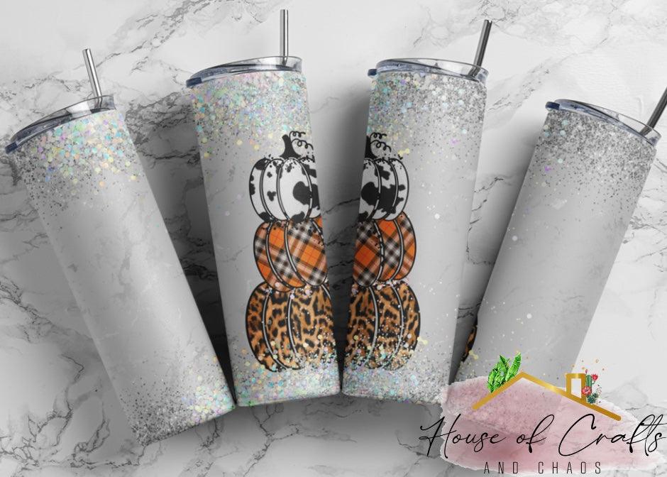 Patterned Pumpkin Tumbler - House of Crafts and Chaos